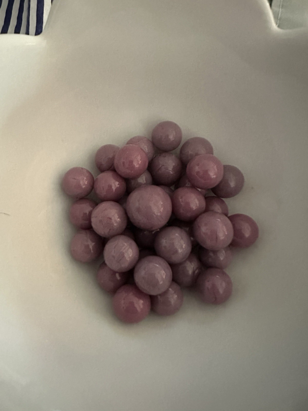 35 Beautiful Lavender Glass Marbles For Game Replacement Or Decor.