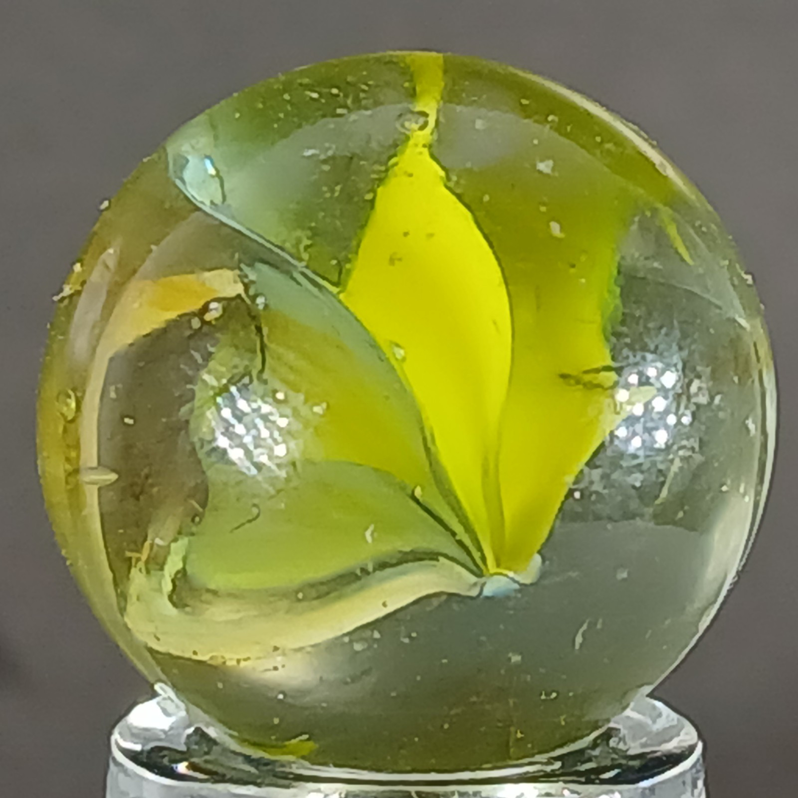 Vintage Tri-Color Hybrid Cat’s Eye Marble .59 Inches Near-Mint Condition