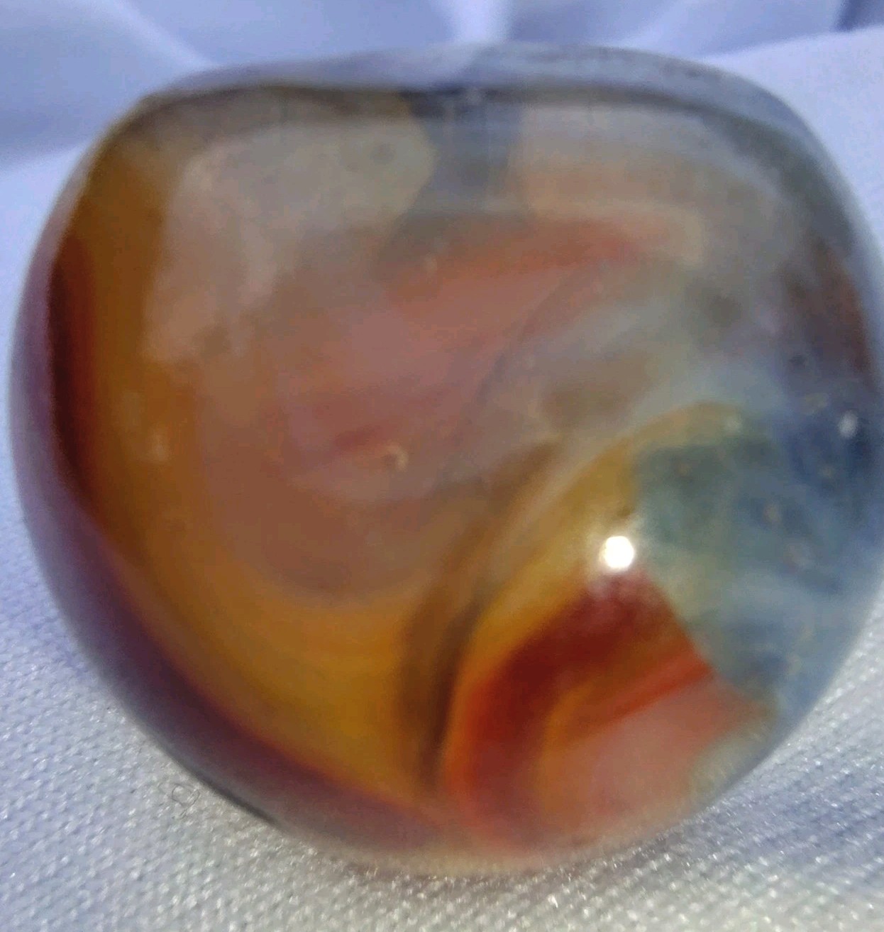 Jabo/DAS Ghost Marble Shaped Like Dice Error Rare One Of A Kind Shooter .71