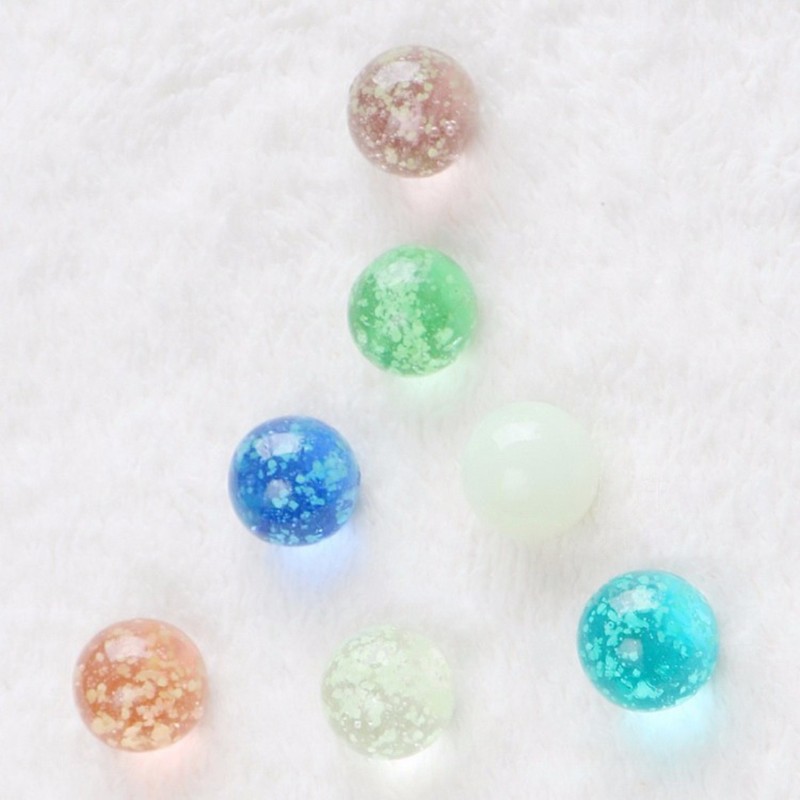 Luminous Glass Ball 16/20/22/25/30mm Cream Console Game Pinball Machine DIY Toy
