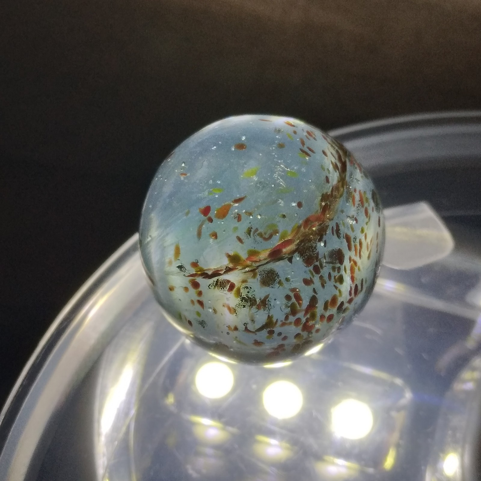 .60″ Marble- Vacor Jabo Christensen- Frit, Lutz, Glows- Guinea Atmosphere Style?