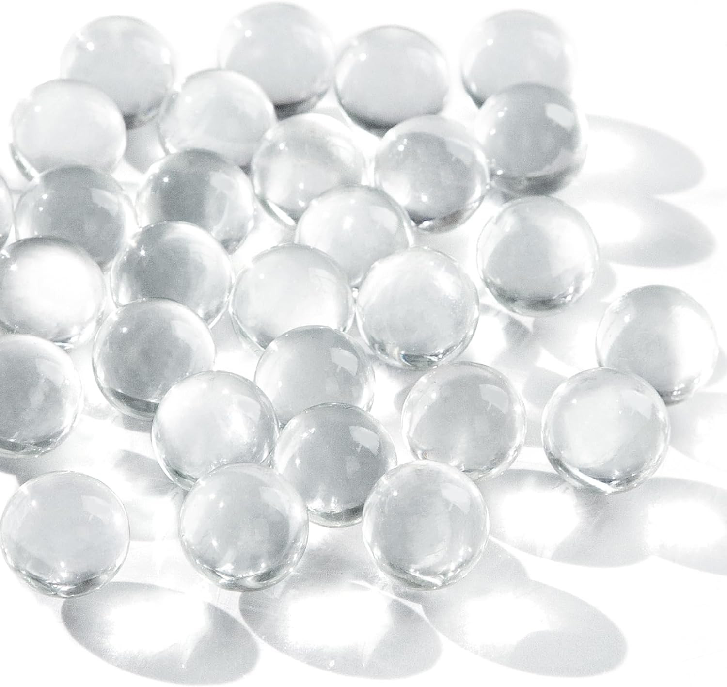 5LB Glass Marbles, 0.63Inch Clear Marbles Bulk for Vase Fillers, Home Decor