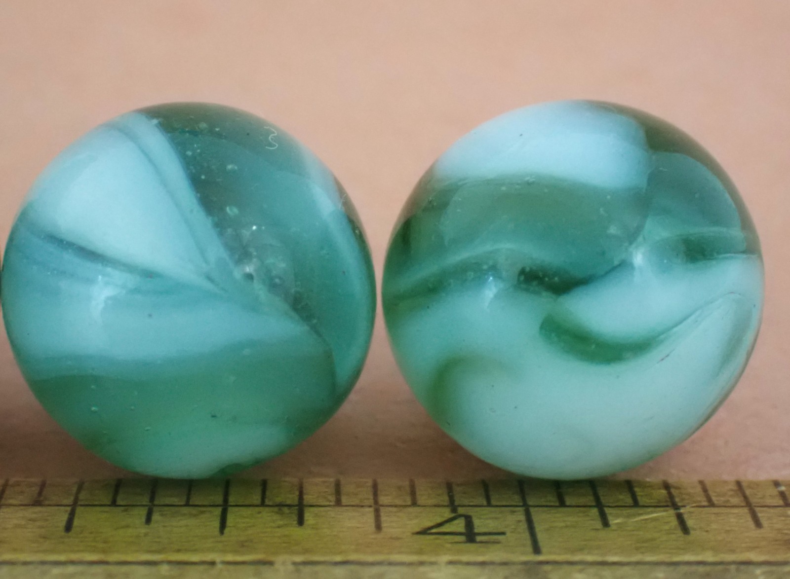 Lot 6 Vintage Marbles Estate Find Peltier National Line Rainbo NLR Polar Bear #4
