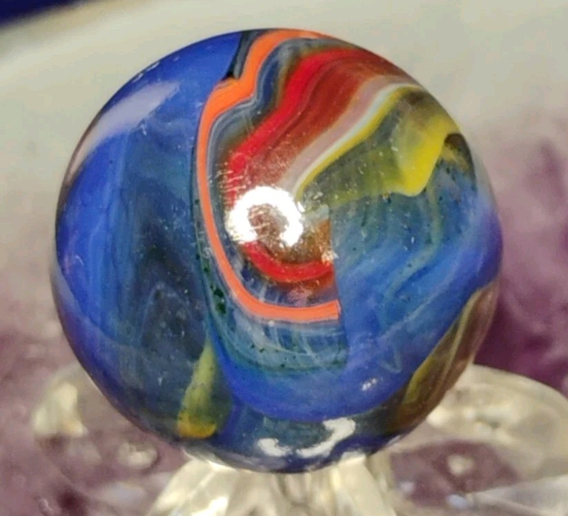 .73″ JABO/D.A.S. MARBLES💥GREEN AV. SWIRL TOYS NM+