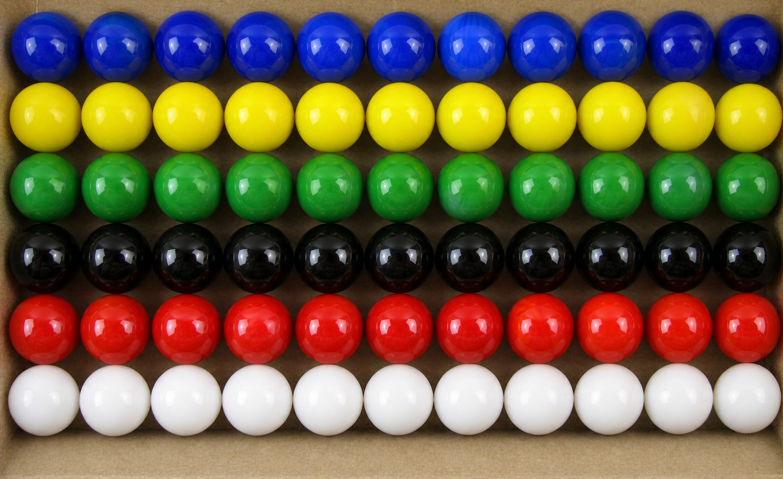 Marble Run Solid Marbles Replacement Glass Set 60 Chinese Checker Game 14mm