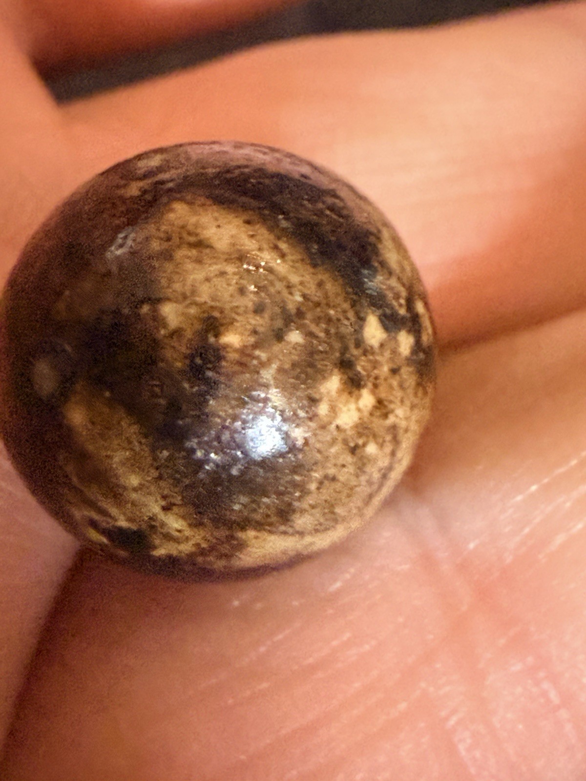 Vintage Brown Bennington Clay Marble Used Condition