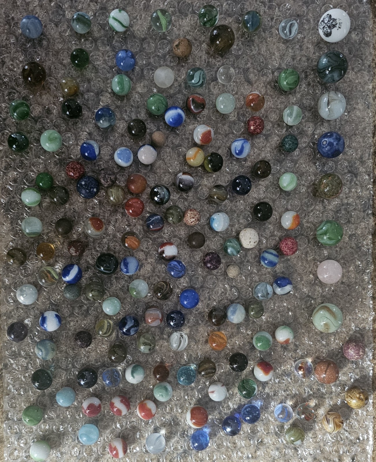 Vintage Marbles Lot Mixed Variety #150 Marbles Estate Find Good Shape