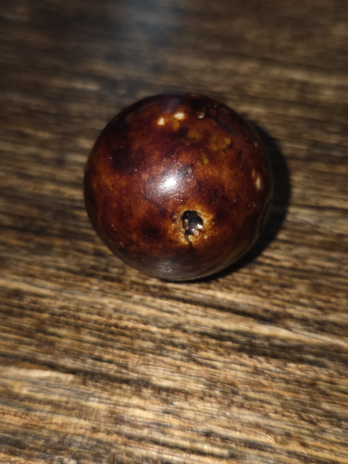 .99″ German Bennington Hard Clay Marble Shooter Vintage