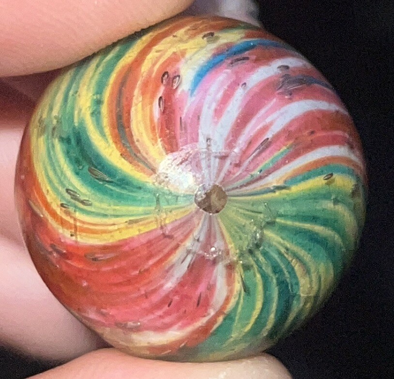 OUTSTANDING GERMAN Onion Skin Marble 15/16” German Multi Color Onion Skin Marble