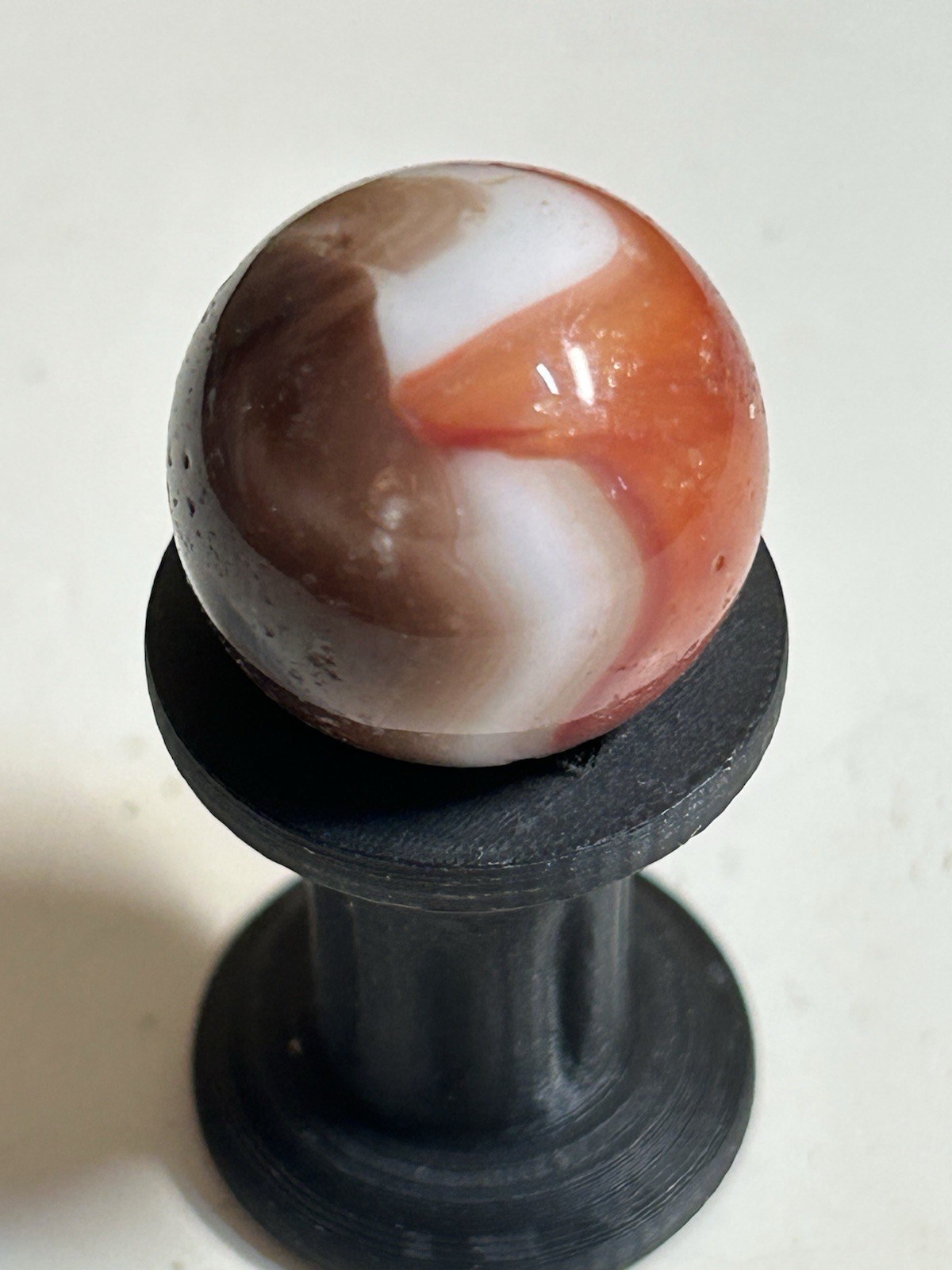 Vintage Vitro Twisted All Red .86 Inch Shooter Marble
