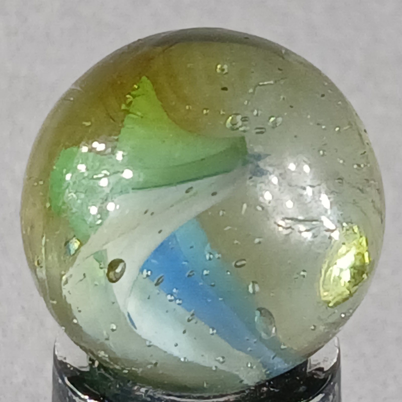Vintage Imported Cat’s Eye Marble .60 Inches Near-Mint Condition