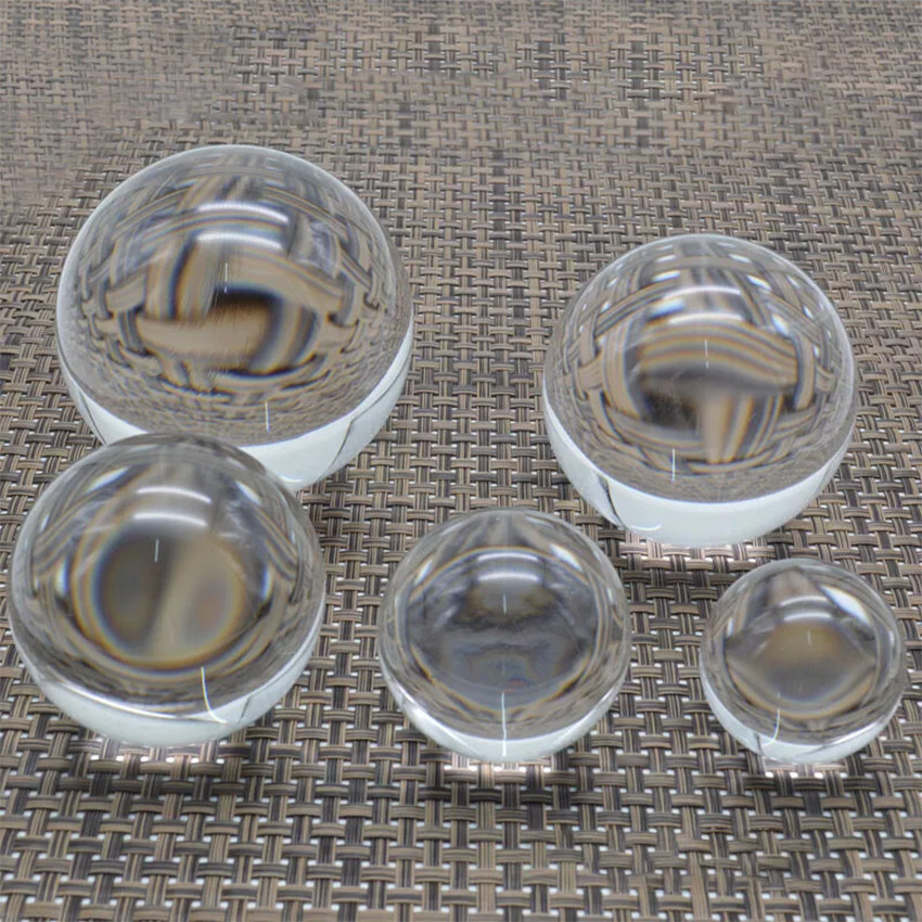 Transparent Crystal Balls Glass Bead 6mm-120mm Solid Glass Balls Decoration Gam