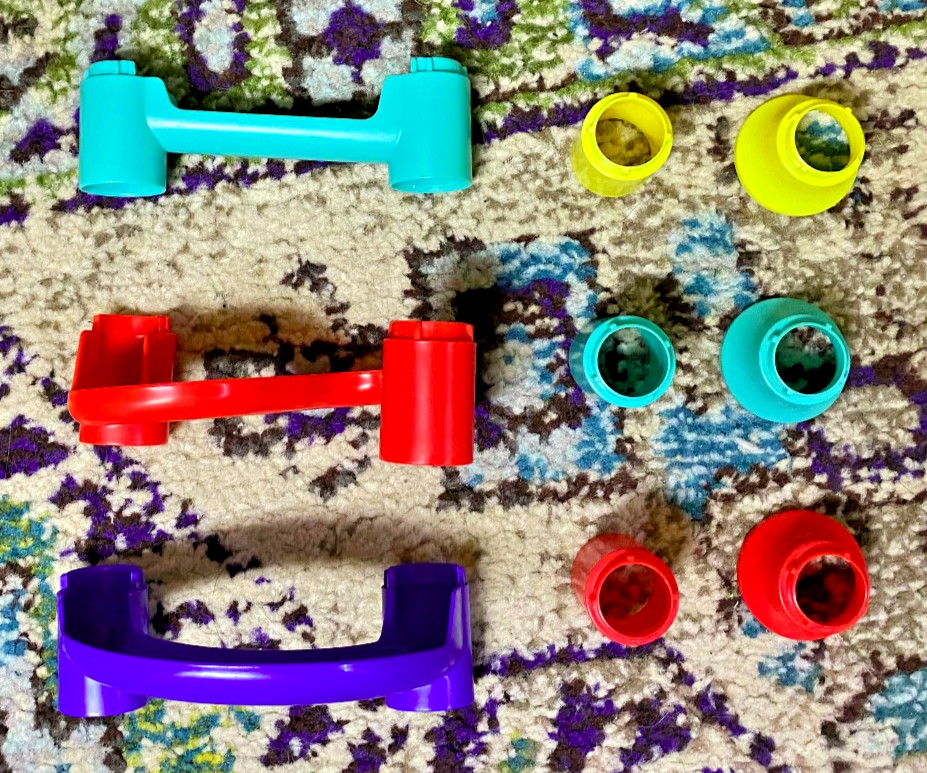 MARBLE RUN Plastic Tubes LOT of 9 Replacement PARTS – Excellent Condition!