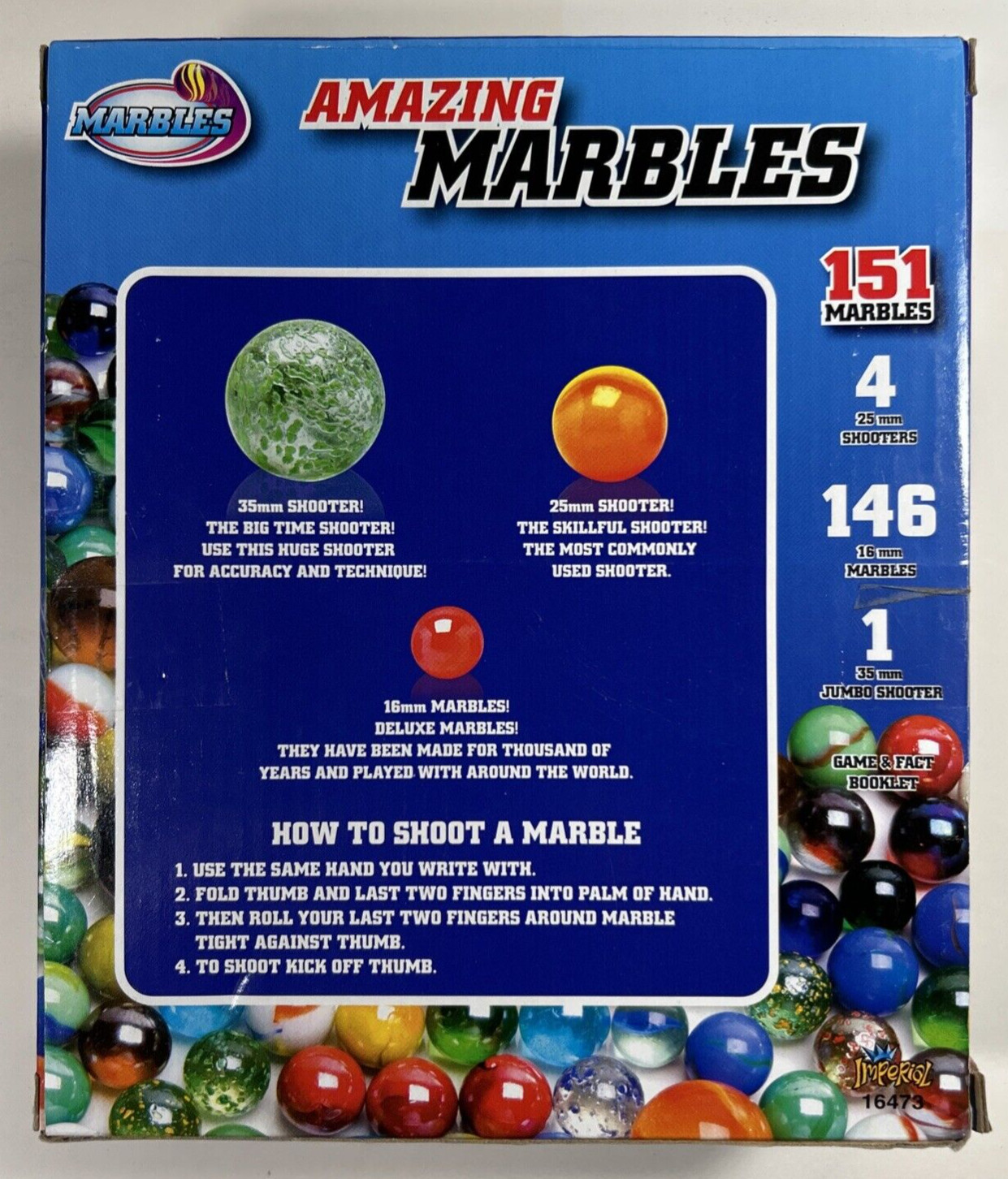151 Amazing Marbles Deluxe Set For Collectors And Game Players. New in box.