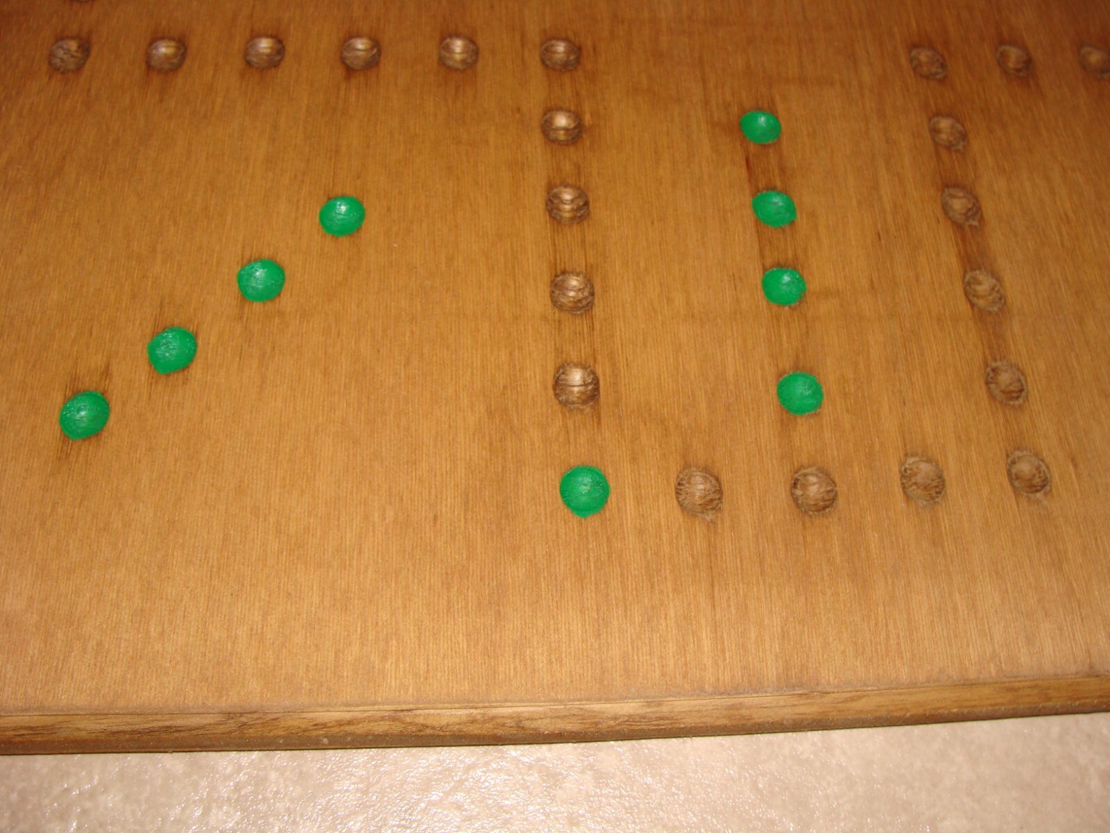 Christmas Gift Marble Wahoo Sorry Aggravation Game Hand made. Wahoo Wood