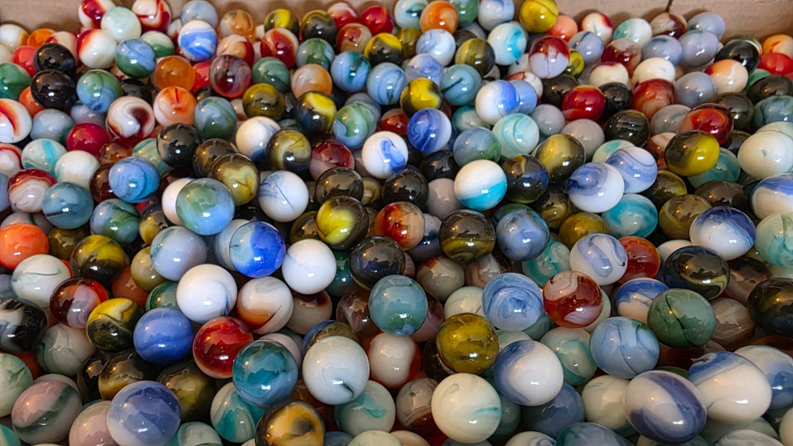 HUGE Lot 6000 Marbles 3k Vintage JABO Classics & 3k Vacor Mega Marbles Free Ship