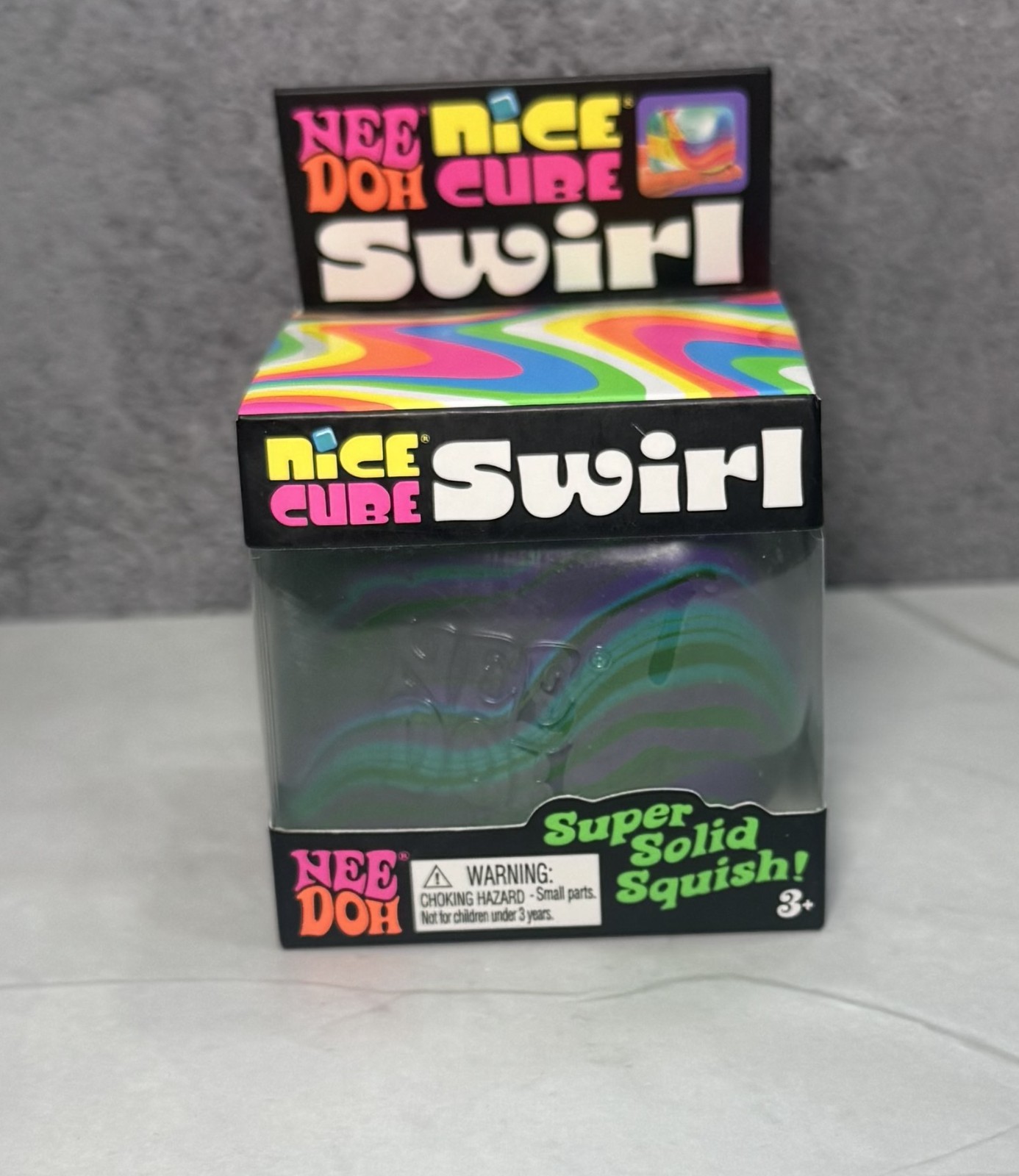 needoh nice cube swirl New Green Purple And Blue Rare 🔥🔥🔥