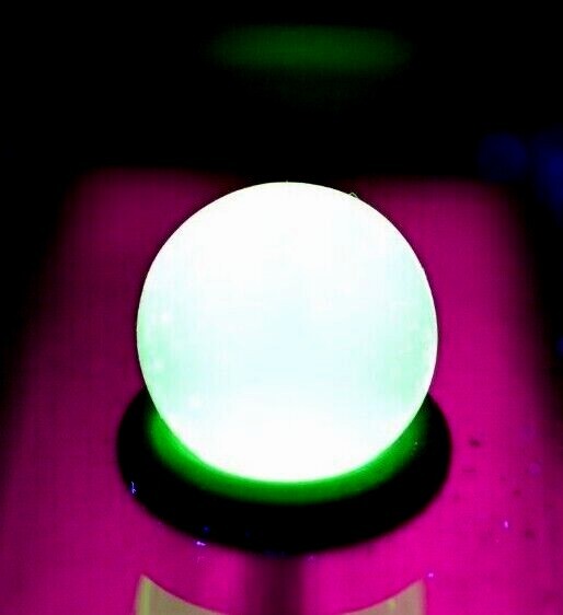 GLASS ART MARBLE/.558″-VASELINE BLACKLIGHT PEEWEE-TRANSPARENT LIGHT GREEN,NEON