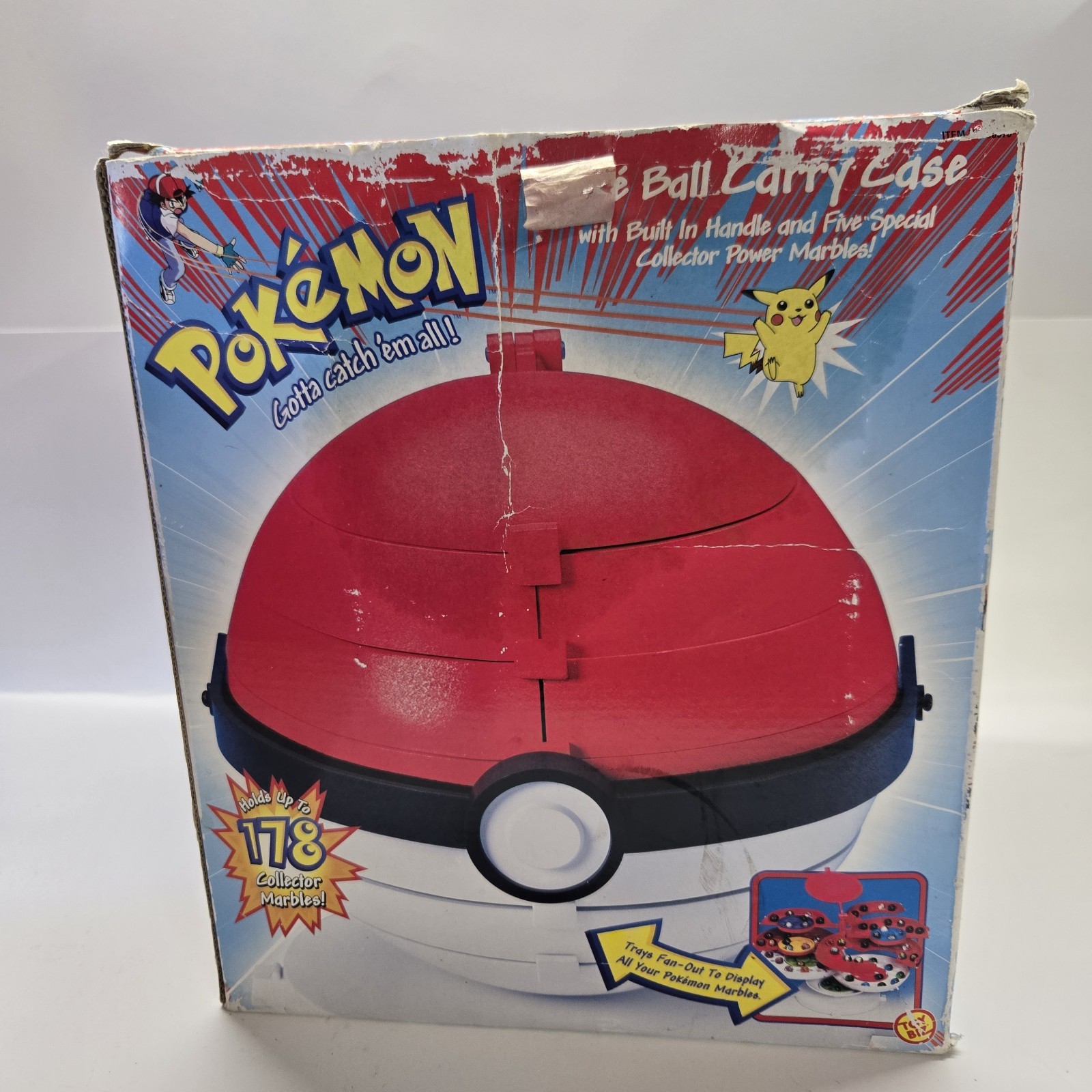 Vintage Pokémon Pokeball Marble Carry Case With Box.