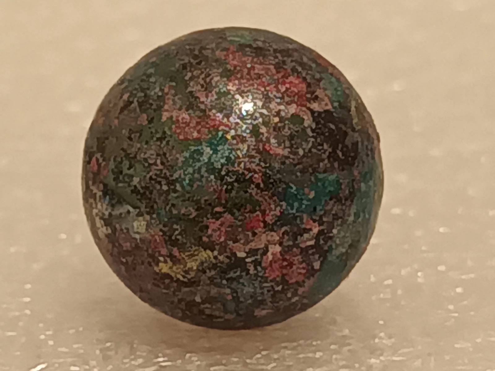 Unique and Beautiful Saturn Design Collectible Handmade Hand Painted Art Marble