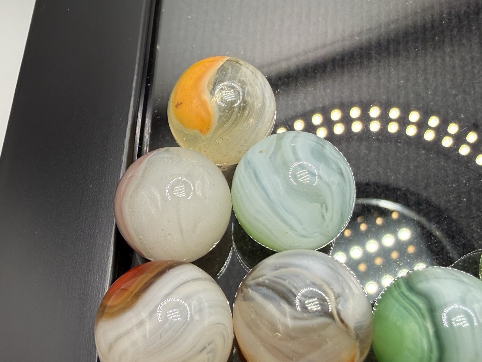 Lot of 20 Vintage Vitro Phantom Conqueror Marbles MIBS NM-M Condition