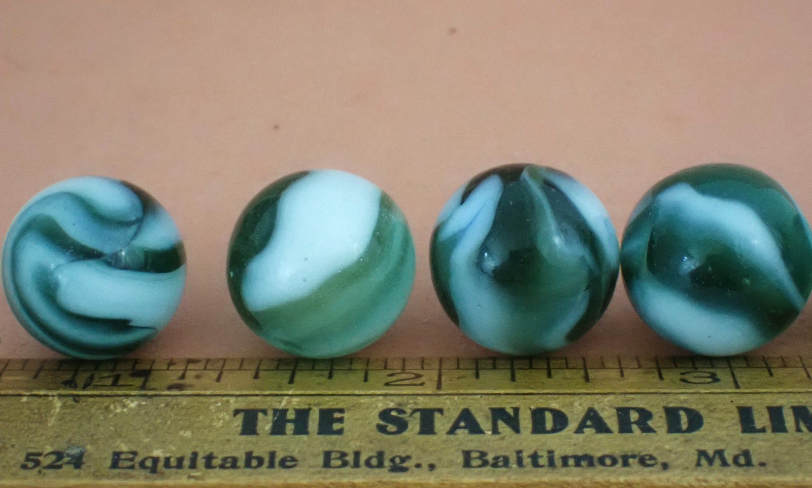 Lot 6 Vintage Marbles Estate Find Peltier National Line Rainbo NLR Polar Bear #4