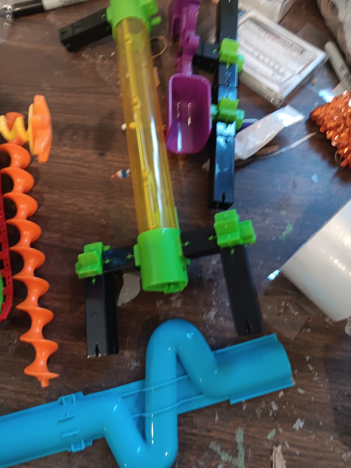 DIZZY DROID ROBOT & ZANY MARBLE MANIA MAZE LEARNING SPIRAL LIFTER FUNNEL DROP