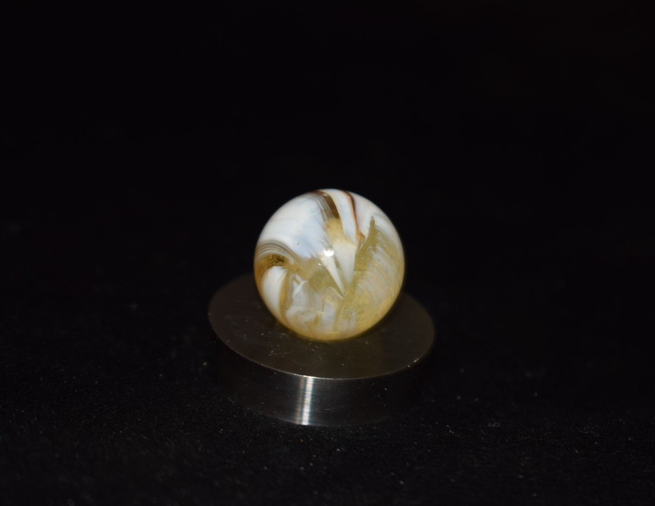 🐦➖⏩Vintage Master Marble brushed collectors marble size .656″=21/32″ MINT