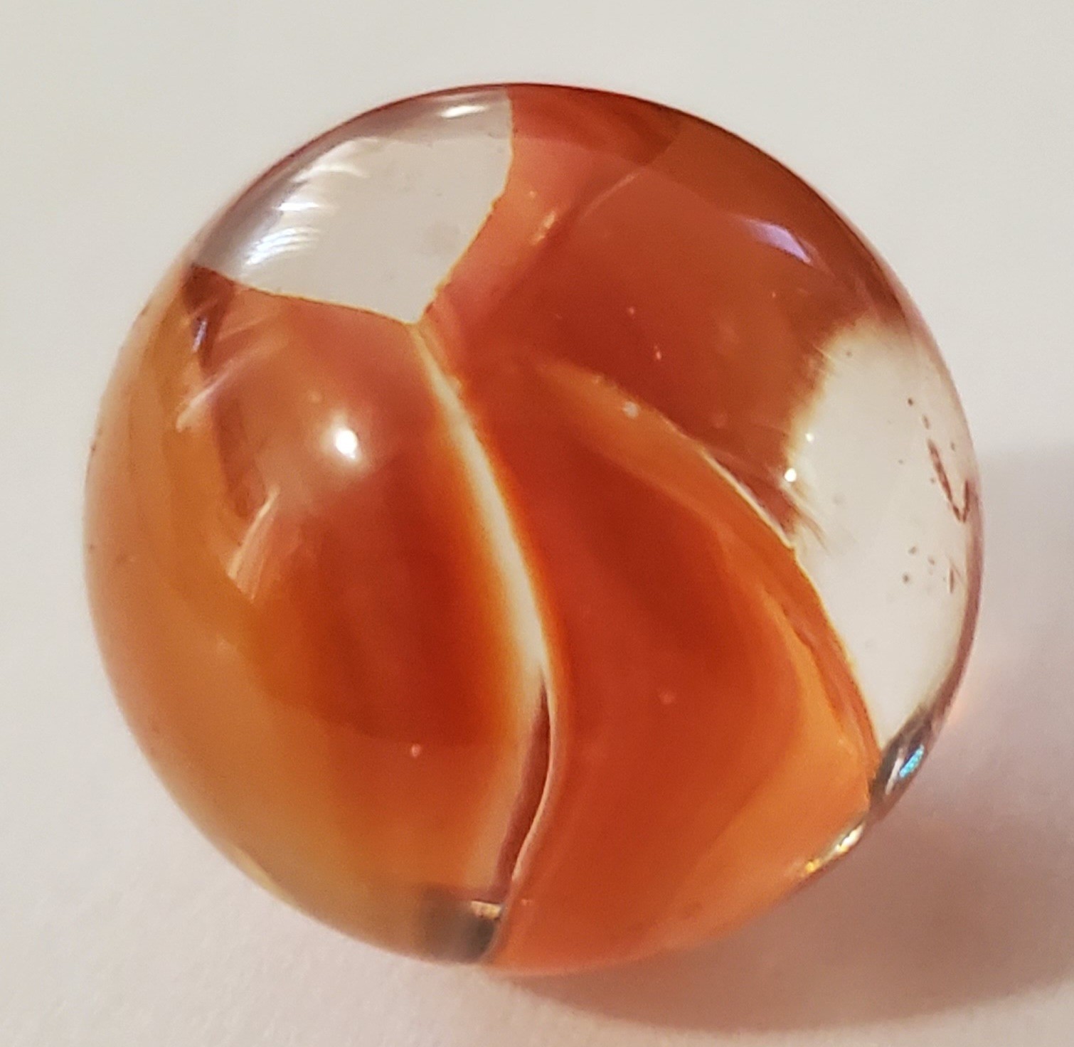 Vintage Hand-Blown Glass Swirl Marble GORGEOUS