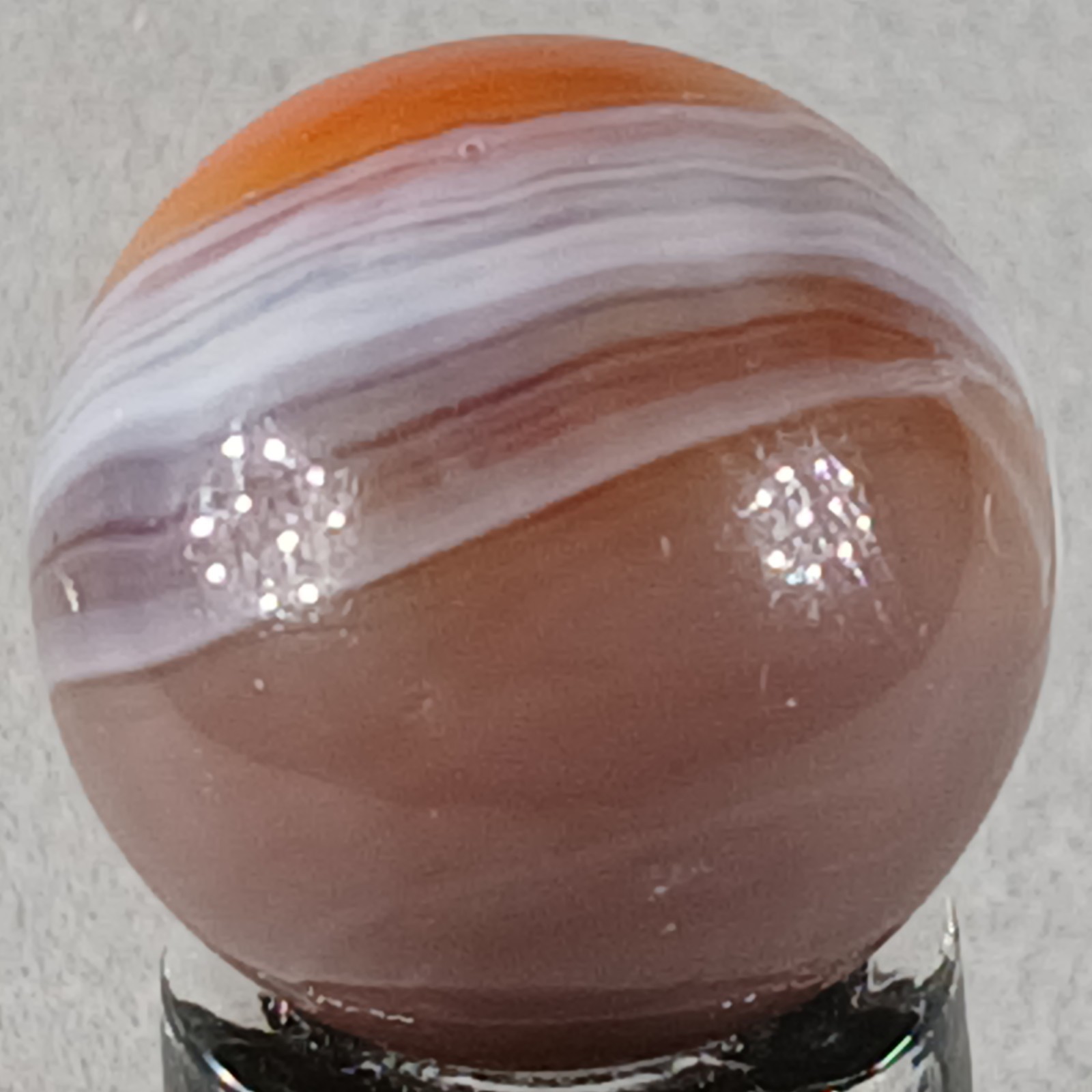 Vintage Vitro Exotic Conqueror Marble .63 Inches Near-Mint Condition