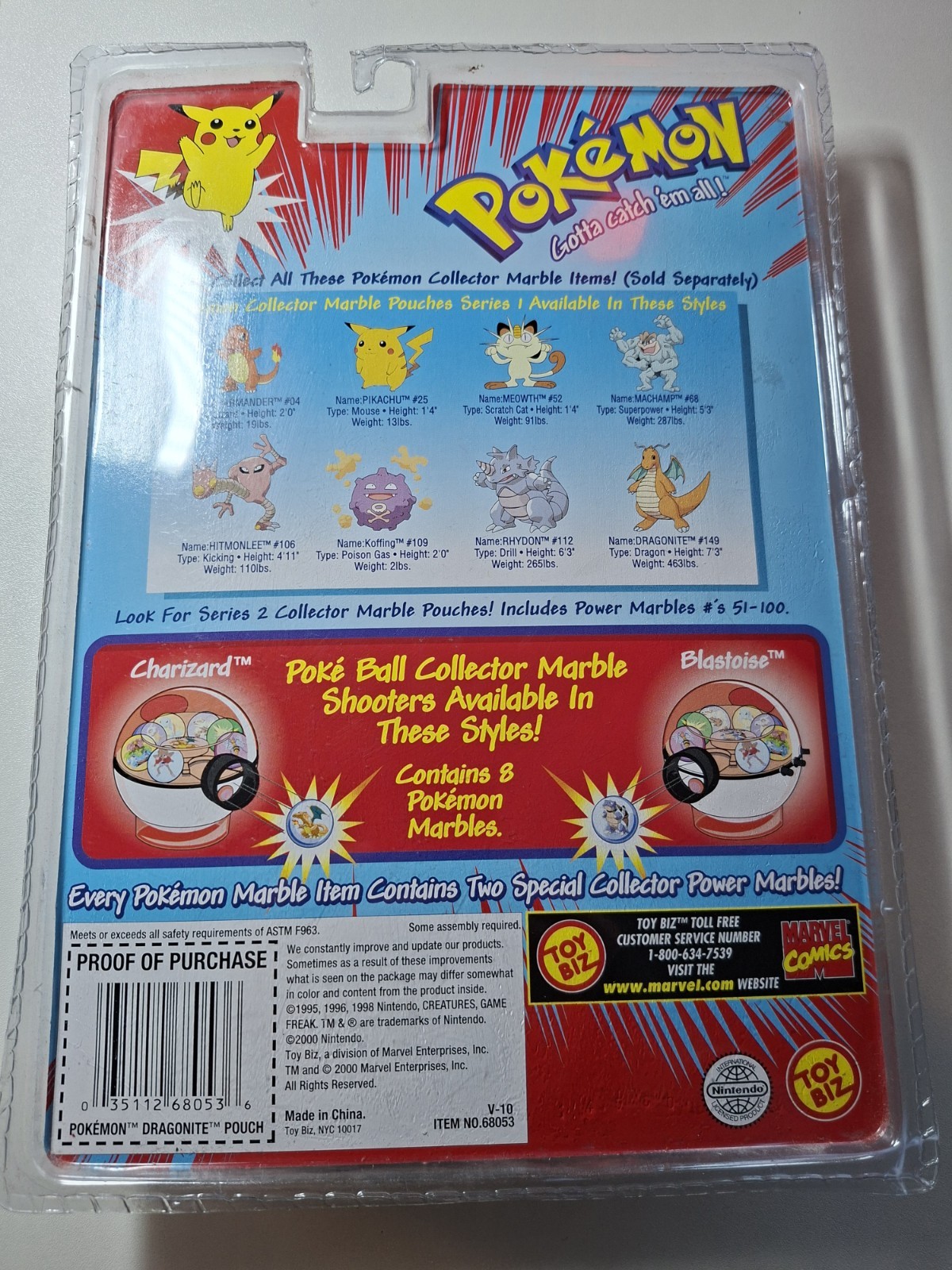 Pokémon Pokemon Collector Marble Pouch #149 Dragonite NIB Sealed New Series 1