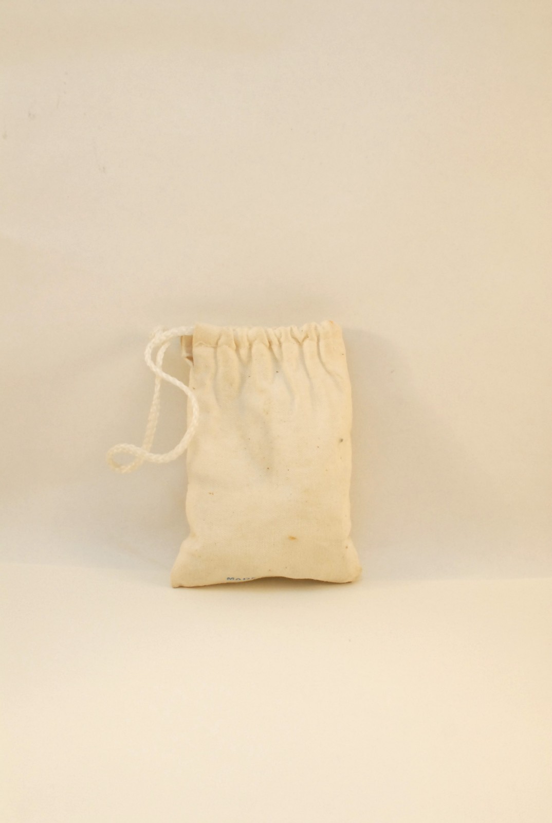 Vintage Imperial Champion Marbles Canvas Drawstring Bag With Marbles