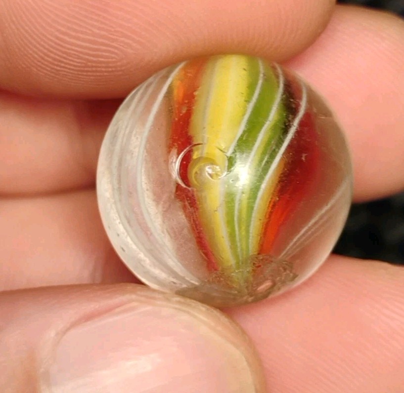 .78″ – ANTIQUE GERMAN MARBLES💥COLORFUL SOLID CORE NM-