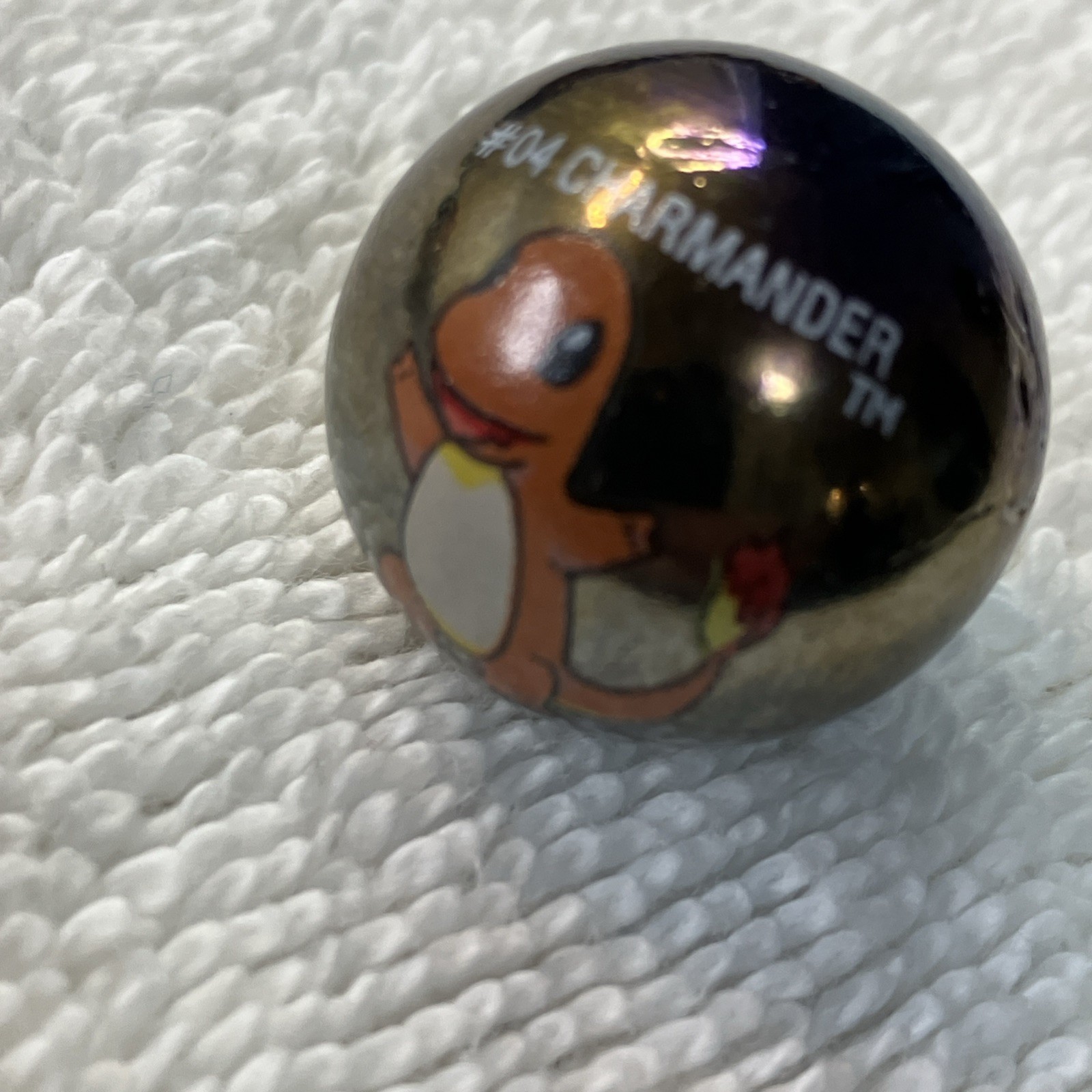 CHARMANDER POKEMON RARE Halo Marble #04