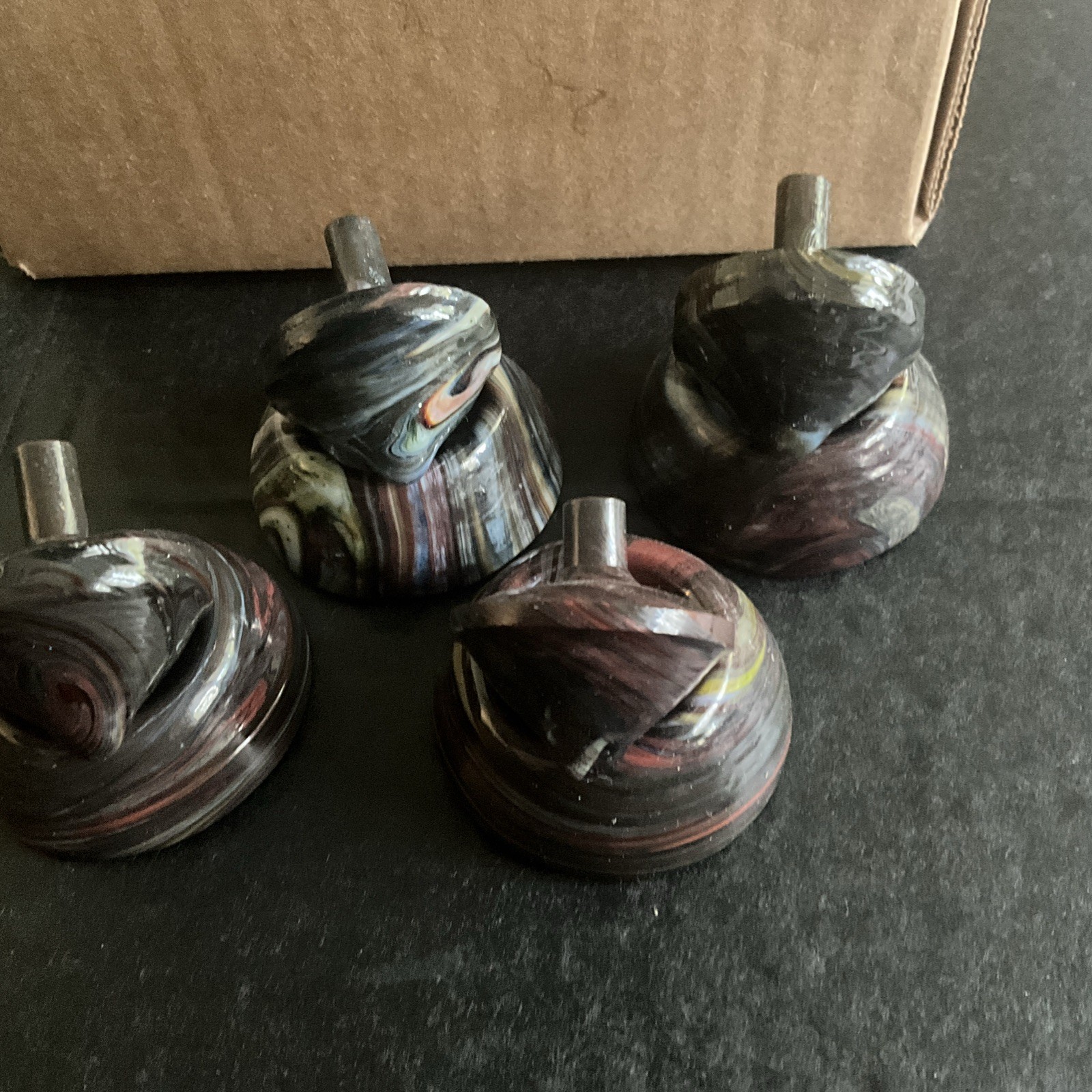 Andy Davis Glass Spinning Tops 4 Total