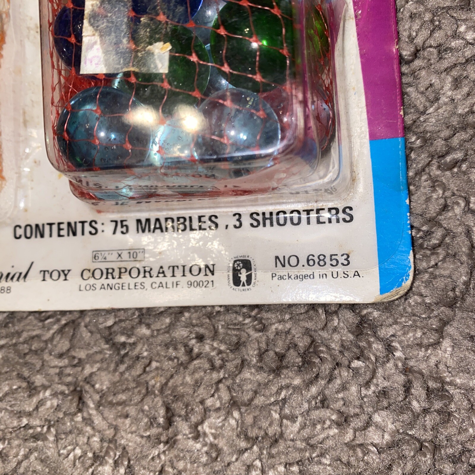 Vintage IMPERIAL Toy Corp Big Value Marbles Pack 1988! SEE! #6853! GREAT!