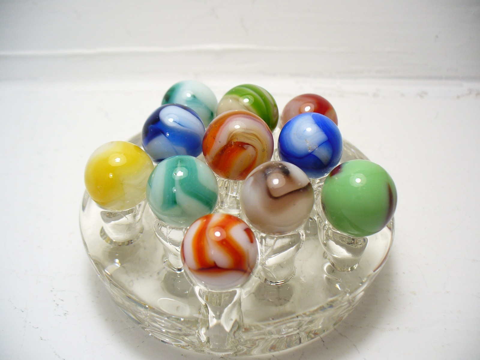 #1105 Marbles 11 pcs. Vintage West Virginia Swirls Alley, Champion