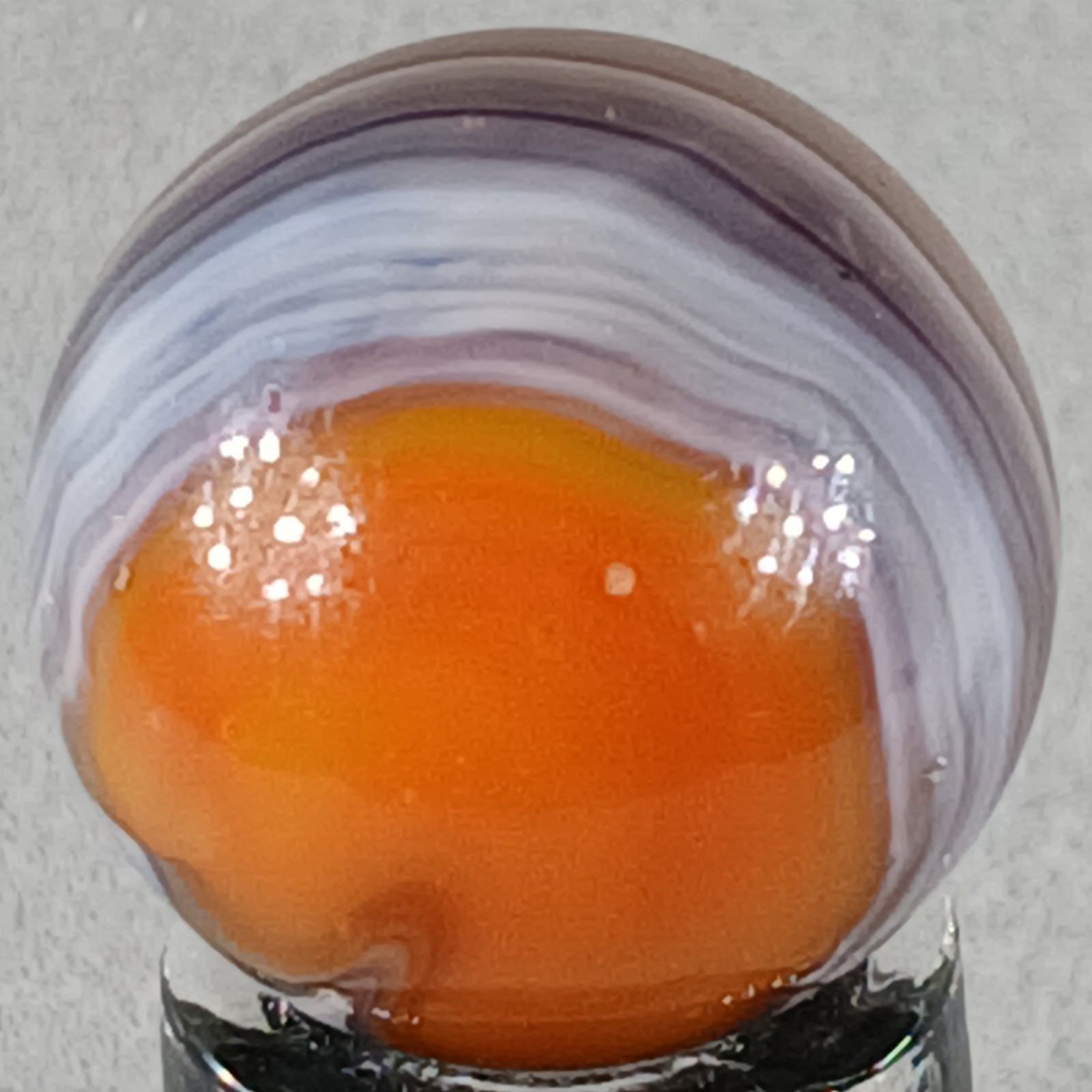 Vintage Vitro Exotic Conqueror Marble .63 Inches Near-Mint Condition