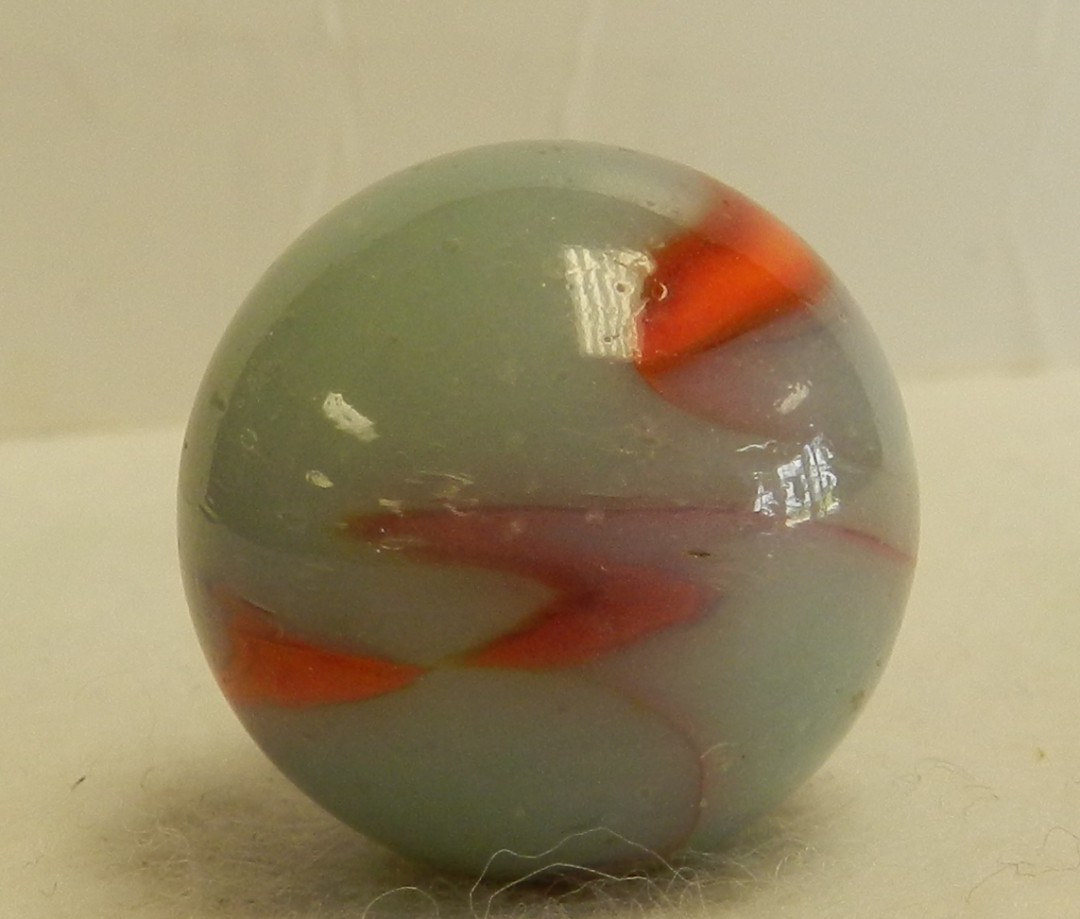 #21080m Vintage Peltier Glass Shooter Marble .98 Inches *Mint*