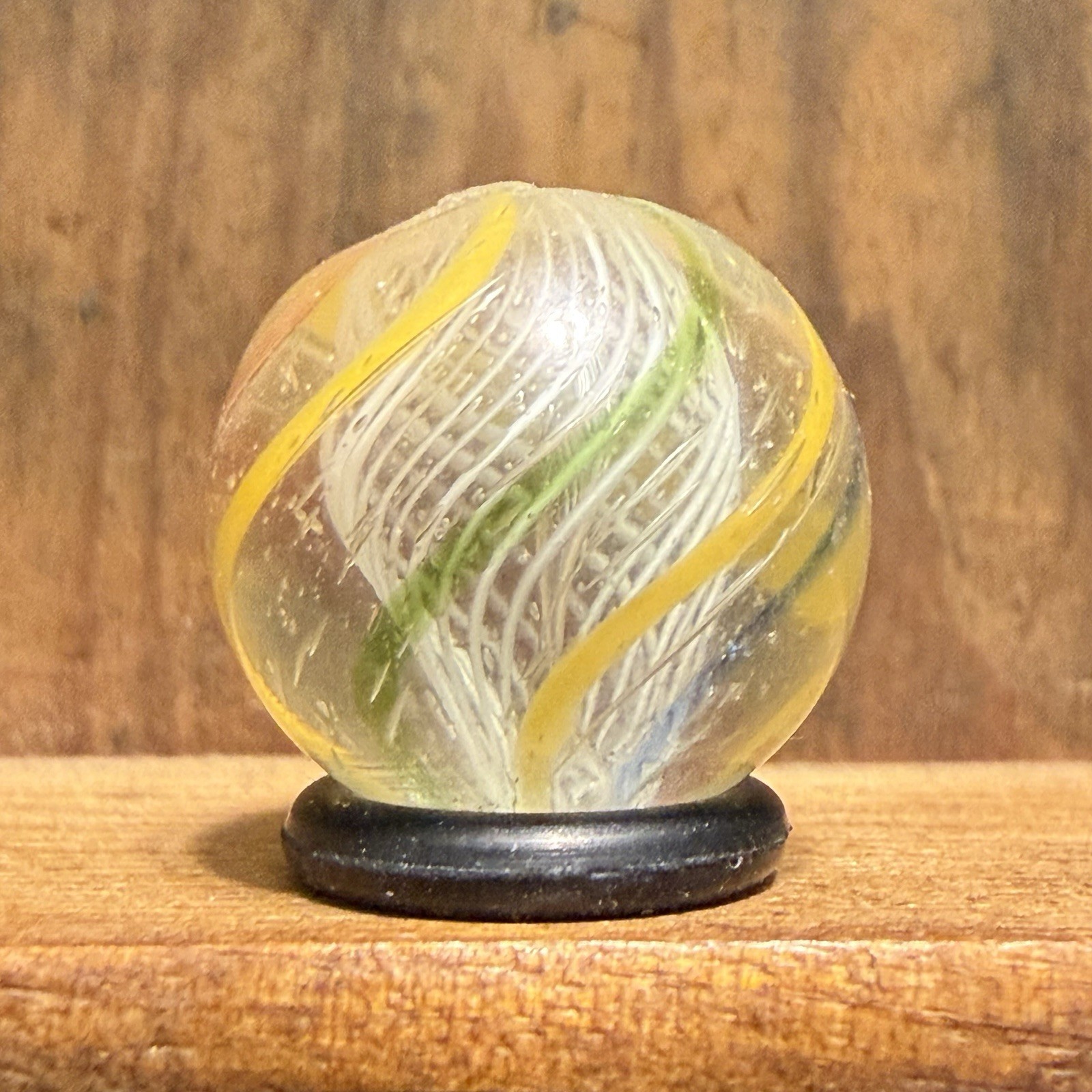 Antique German Handmade Latticinio Marble 9/16” Mint(-) | (88)