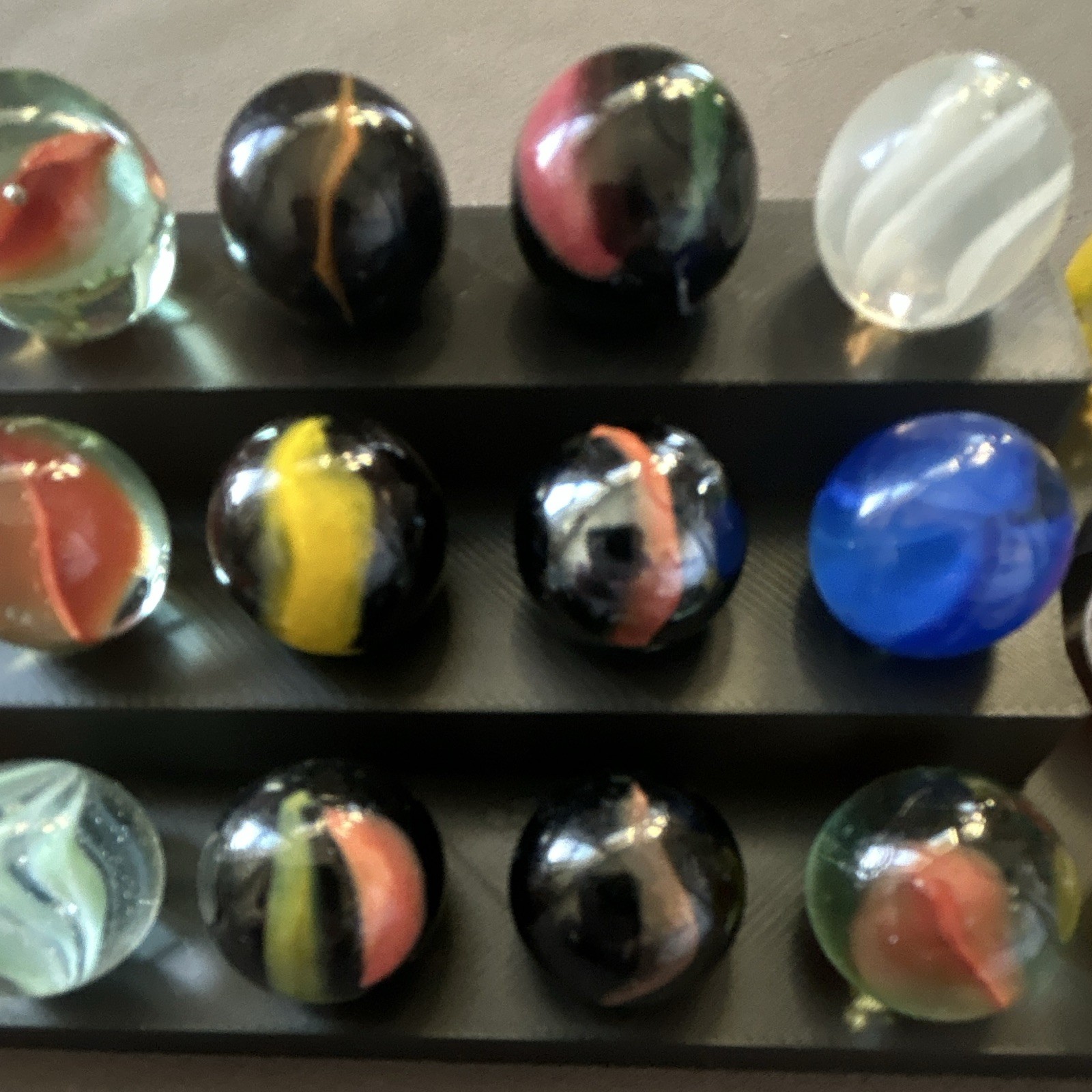 Assorted Glass Toy Marbles set of 18 marbles (bag 9)
