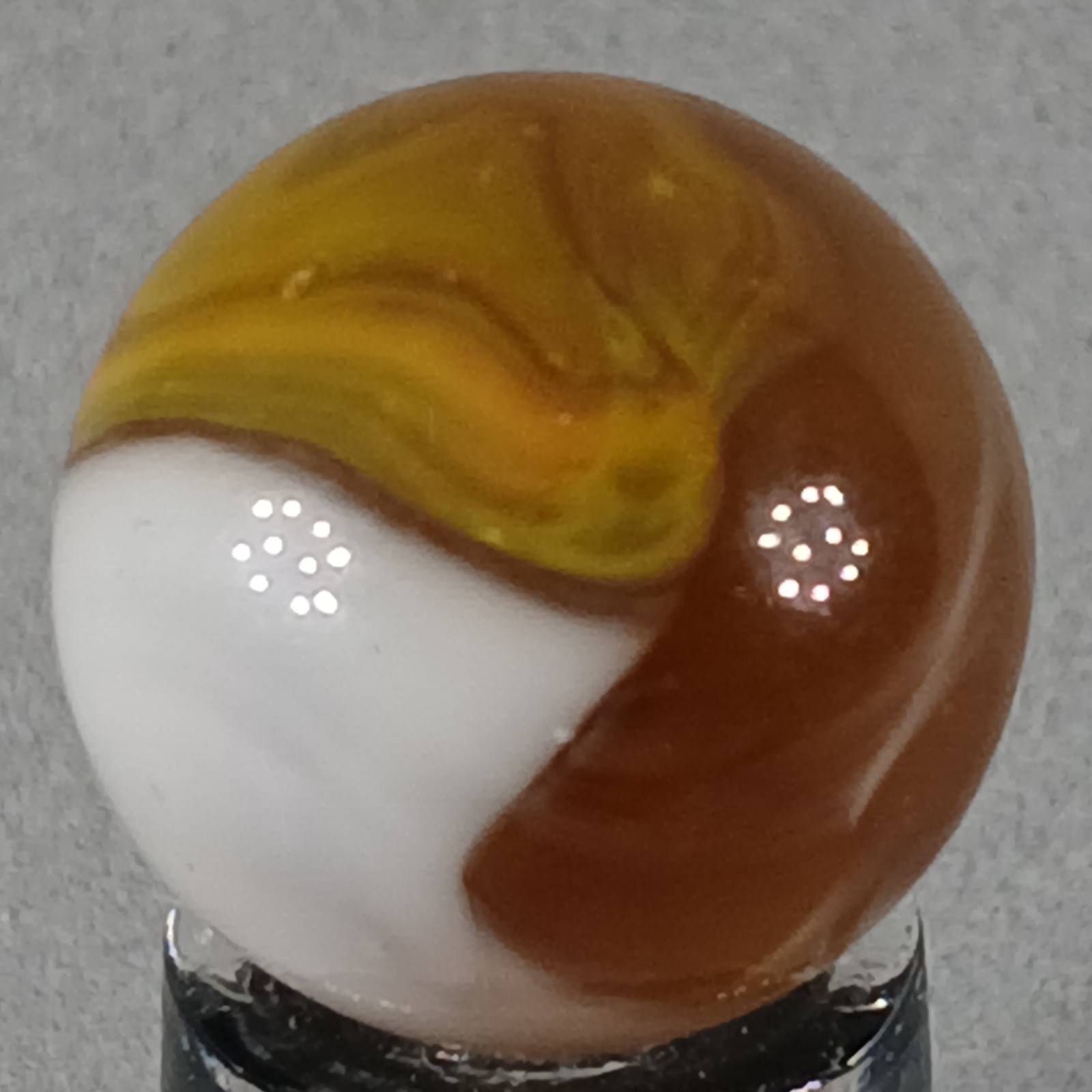 Vintage Vitro Conqueror Marble .61 Inches Near-Mint Condition Combined Shipping