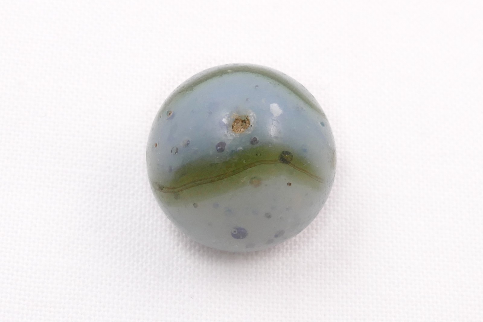 Lot of 2 Vintage Marbles Peltier Rainbo or Kokomo?
