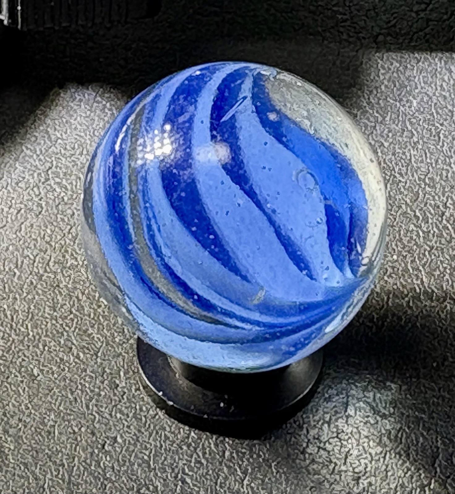 VTG Vitro Six Finger Caged Cats Eye Shooter Marble .94” Some Play Wear See Pics