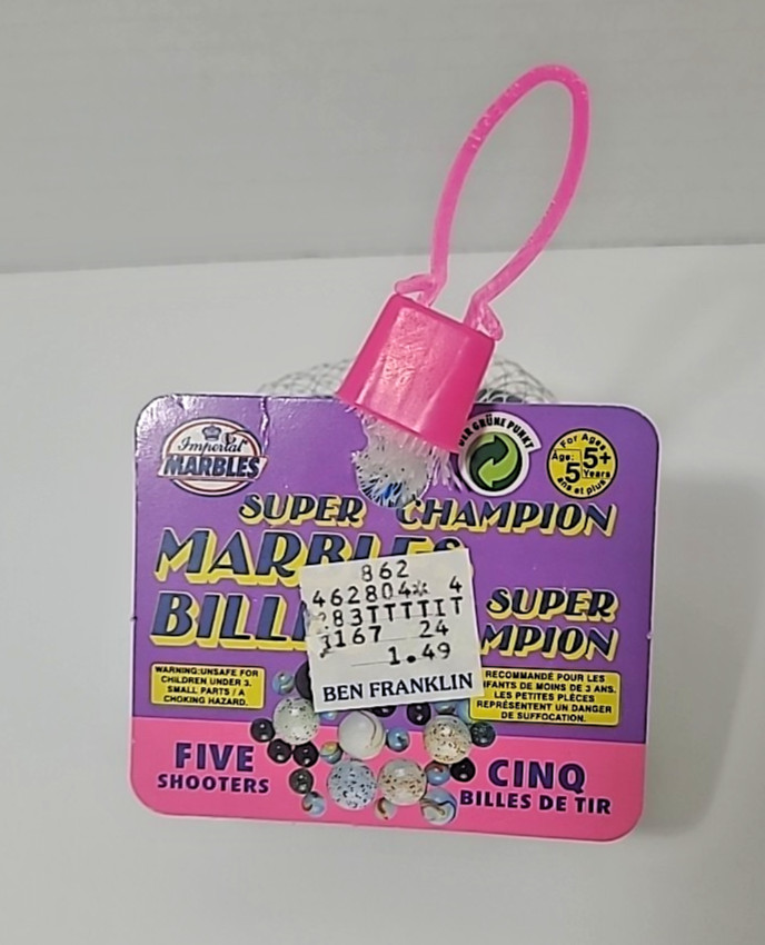 Vintage 1994 Imperial Marbles Super Champion Jumbo Shooters No. 7824 – NEW