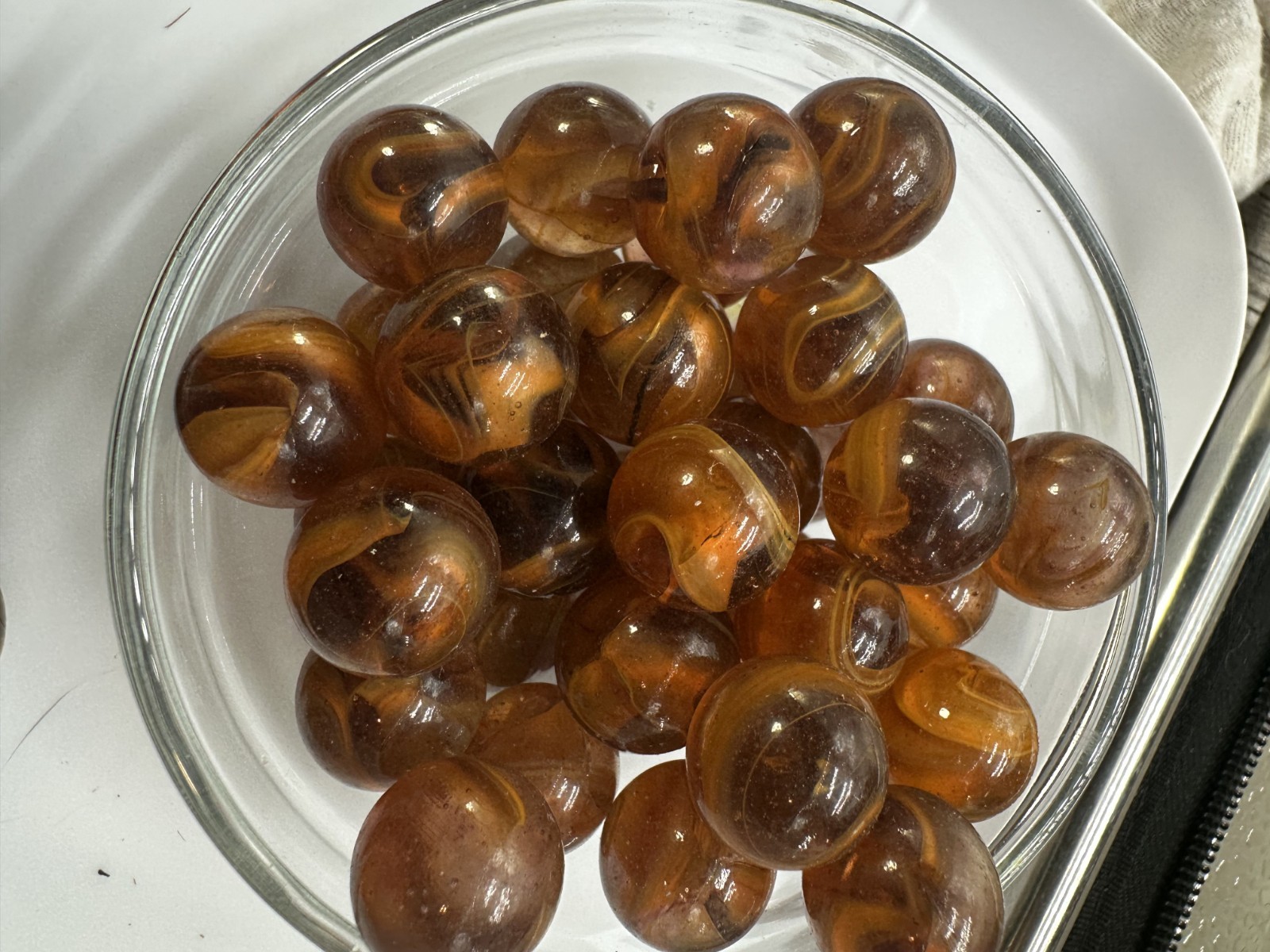 Bulk pk of 100 Mummy 16mm Player Marbles (5/8th”) Translucent Purple Orange