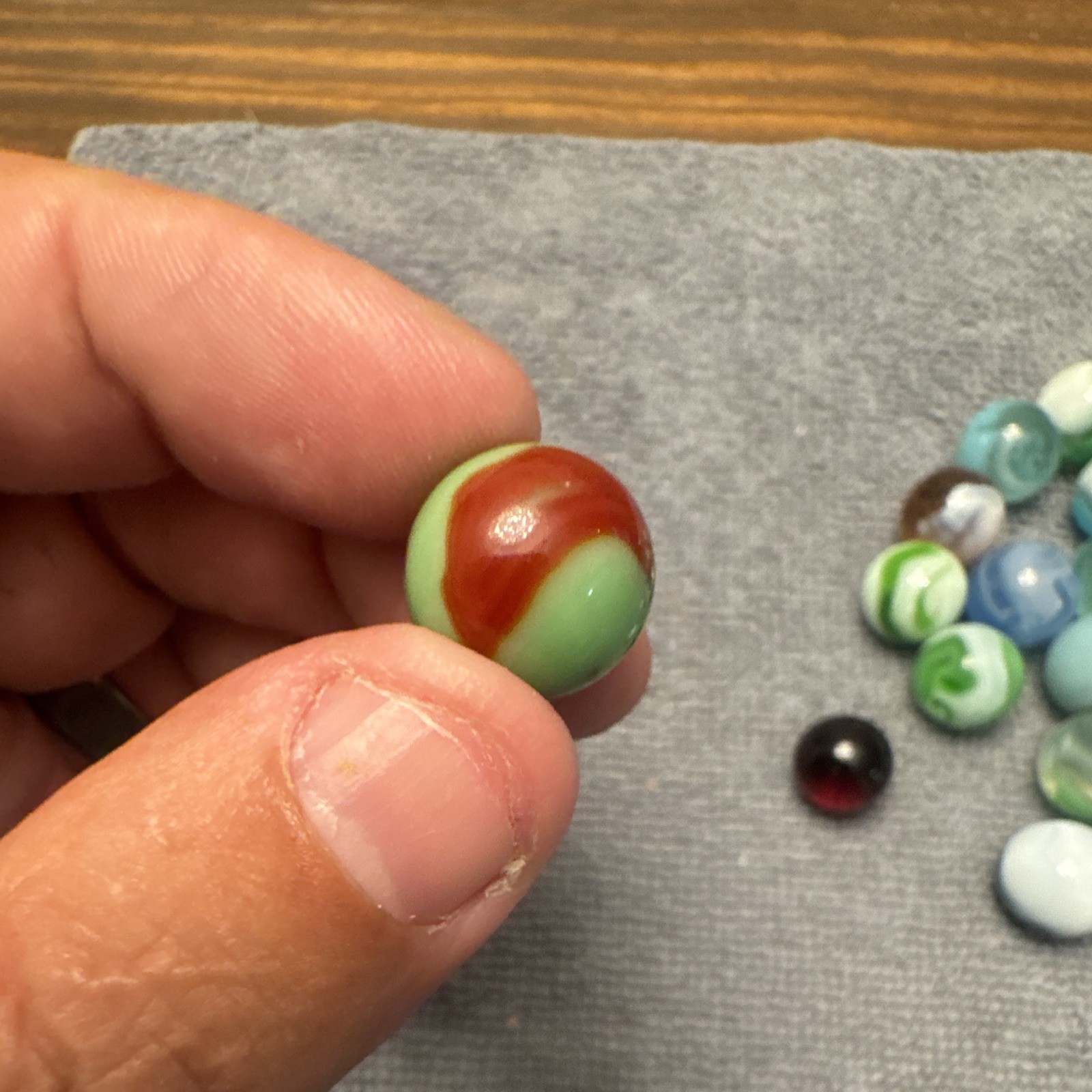 Lot Of Vintage 1940’s 50s Swirl Cat Eye Glass Marbles