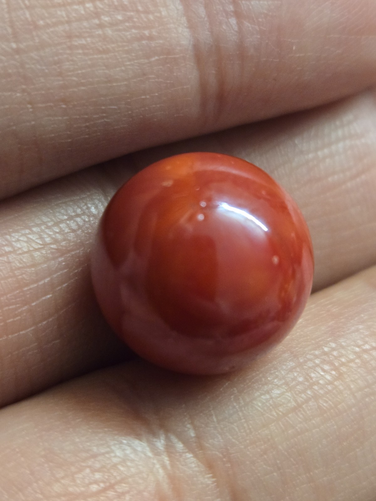 🔥 Vintage CAC Rare Red Brick Swirl Christensen Marble