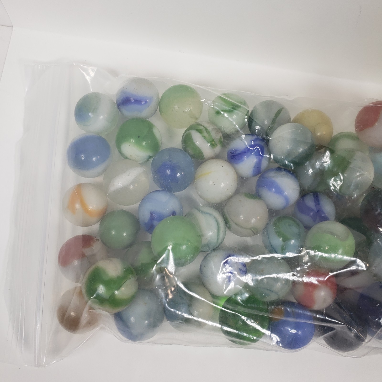 Vintage Marbles Lot Of 50+ Unique Glass