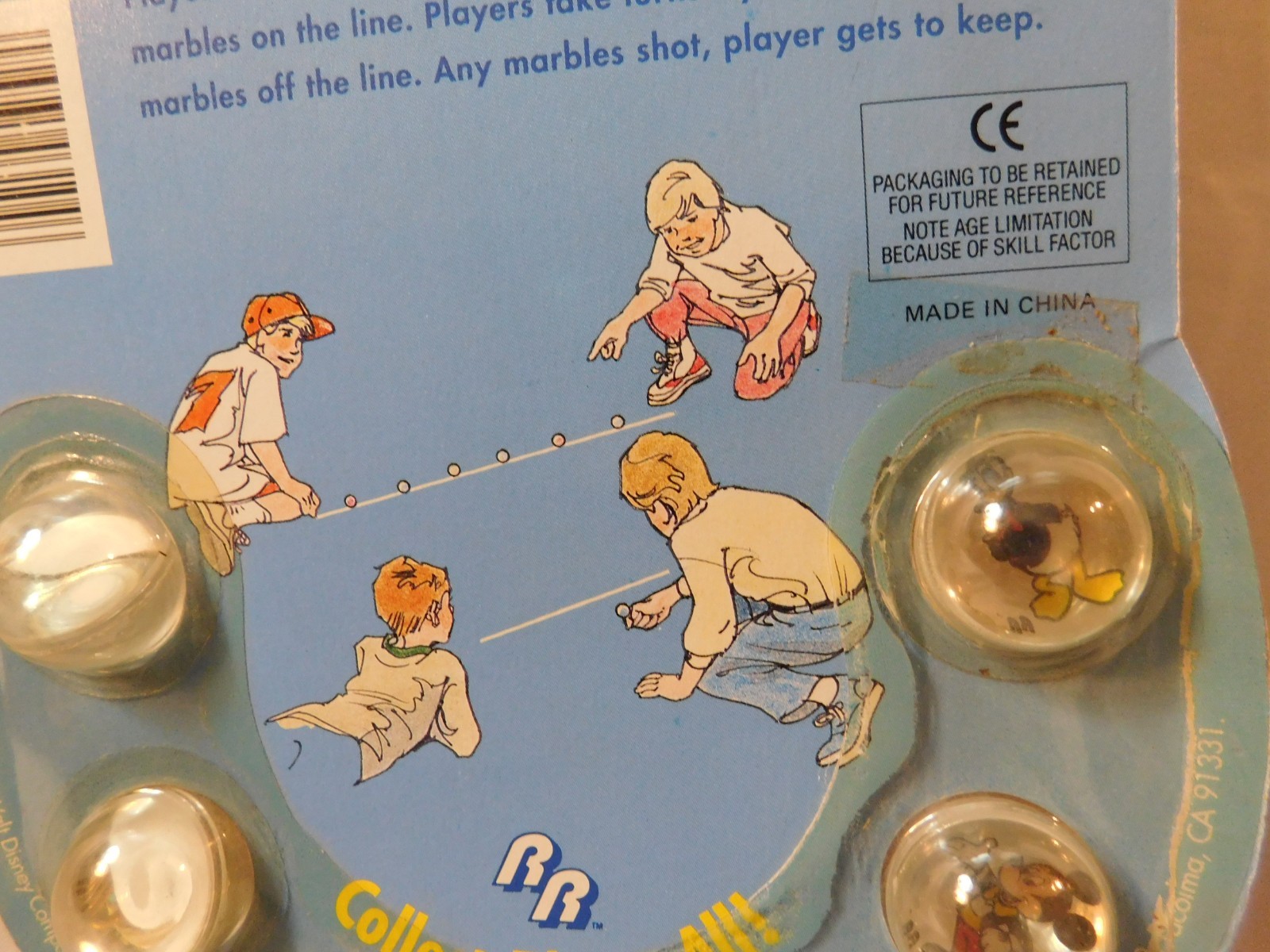 Vintage 1990 Mickey Mouse Rad Rollers Action Marbles Walt Disney Spectra Star